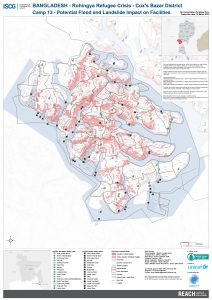 Bangladesh - Cox's Bazar - Camp 13 Potential Flood and Landslide Risk to Facilities