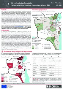 Suivi de la situation humanitaire au Sud Kivu, juin 2020