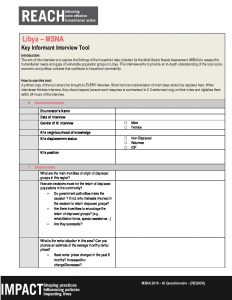 LBY_Methodology & Tools_Multisector Needs Assessment_KI_Tool_September 2018_EN