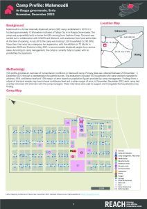 REACH SYR Factsheet NES Camp Profile Mahmoudli November 2022