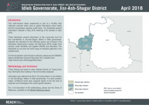 REACH_SYR_Factsheet_HSOS Subdistrict Factsheet_Idleb Jisr-Ash-Shugur_April 2018