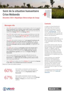 REACH RDC - Suivi de la situation humanitaire - Crise Mobondo - Grand Bandundu - Décembre 2024