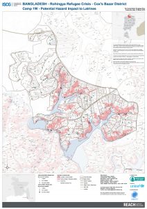 Bangladesh - Cox's Bazar - Camp 1W Potential Flood and Landslide Risk to Latrines