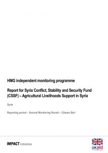 IMPACT Syria_CSSF_Rural Women Association_Ciheam Bari_Output Report