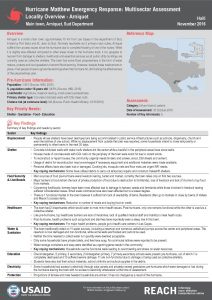 HTI_Factsheet_MSNA in Sud and Grand'Anse, Profiles of Assessed Areas_November 2016