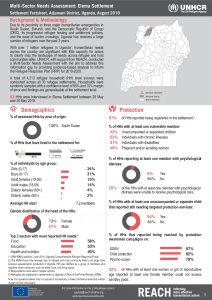 UGA_Factsheet_MSNA Elema Settlement_August 2018