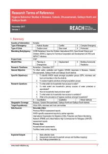 SOM_ToR_Hygiene Behaviour Study_November 2017