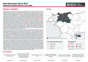 REACH_SYR_Factsheet_HSOS Governorate Factsheet_Homs_March 2018