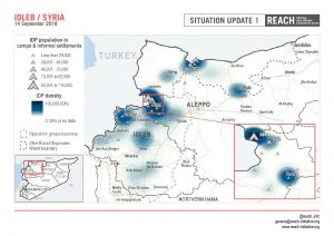 SYR_Map_Population (and density) in camps and informal Settlements in Idleb_September 2018