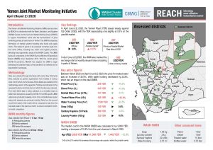 Joint Market Monitoring Initiative (JMMI) Yemen, April 2020