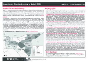 Humanitarian Situation Overview in Northeast Syria – December 2020