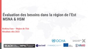 REACH_BFA_2023_Evaluation multisectorielle des besoins (MSNA)_Présentation des résultats_Est