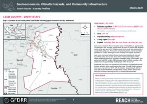 REACH South Sudan - Leer County Profile: Socioeconomics, Climatic Hazards, and Community Infrastructure, March 2024
