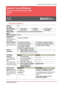 REACH Iraq - Al-Qairawan Area-Based Assessment - Terms of Reference (July 2022)