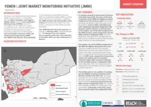 REACH YEM Joint Market Monitoring Initiative (JMMI) Situation Overview January 2024