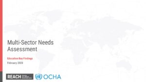 IMPACT Lebanon - Multisector Needs Assessment (MSNA) 2023  - August 2023 - Education Presentation