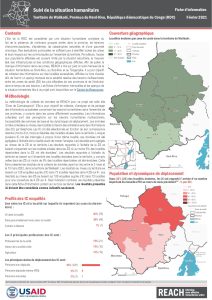 Suivi de la situation humanitaire dans le territoire de Walikale, Nord-Kivu, fevrier 2022