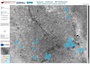 SOM_Map_Distance to Latrines in Galkacyo IDP Settlements_April 2014_A0