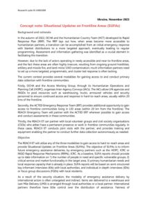 UKR2309_Situational Updates on Frontline Areas (SUFA) Concept Note