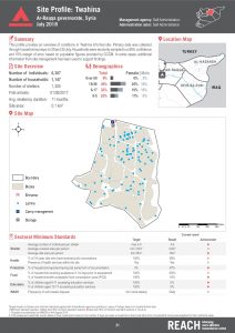REACH_SYR_Factsheet_Camp Profiles Round 3_Twahina_August 2018