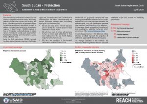 Assessment of Hard to Reach Areas, Protection, South Sudan - April 2020