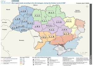 IDP Collective Site Monitoring, Urgent Needs Map, October, WoU