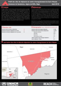 NER_Factsheet_Diffa_Profiles des sites du centre d'enregistrement de Garin Wazam_Aout 2018