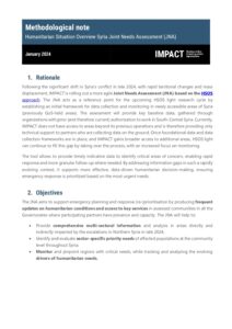 SYR_Joint Needs Assessment_Methodology Note
