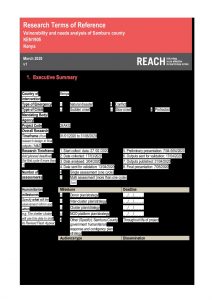 REACH KEN TOR Vulnerabilityandneedsanalysis Samburu county march2020 External version