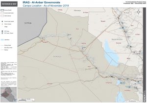 Iraq Reference Map Al Anbar Camp Location A1 – November 2019