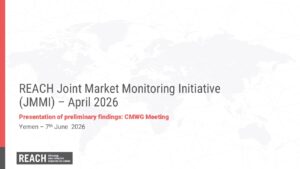 REACH Yemen Joint Market Monitoring Initiative (JMMI), Preliminary findings of April 2026