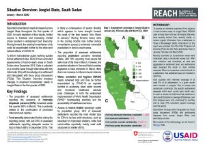 Area of Knowledge Situation Overview Jonglei State, South Sudan - Q1 2020