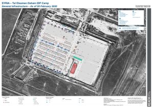 Tel Samen Daham Camp Infrastructure Map A0, Northeast Syria – February 2020
