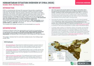 Humanitarian Situation Overview in Northeast Syria – October 2024