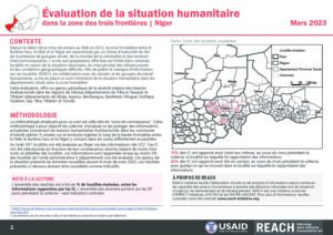 REACH HSM Niger - mars 2023