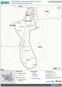 REACH SSD WASH Infra Rumbek North Infra types November2021 A3
