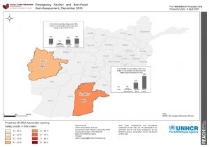 REACH AFG ESNFI Map NDDA Unsafe in shelter Dec2019