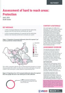 Assessment of Hard to Reach Areas: Protection, April 2023