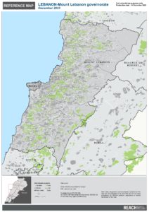 REACH Lebanon Reference Map Mount Lebanon Governorate December 2023