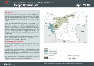 REACH_SYR_Factsheet_HSOS Subdistrict Factsheet_Aleppo_April 2018
