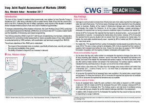 IRQ_Situation Overview_Ana_Joint Rapid Assessment of Markets (JRAM)_November 2017