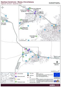 AGORA - Diagnostic territorial PRL - Ville de Bakouma Carte générale sep 2021