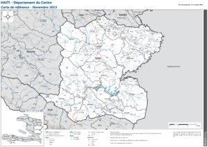 REACH Haïti Carte de référence du département du Centre (Novembre 2023)