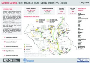 Joint Market Monitoring Initiative (JMMI) factsheet, South Sudan – August 2020