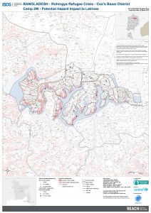 Bangladesh - Cox's Bazar - Camp 2W Potential Flood and Landslide Risk to Latrines