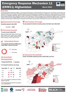 Emergency Response Mechanism (ERM) Household Emergency Assessment Tool (HEAT) Factsheet March 2022