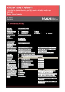 REACH CAR ToR HSM November 2019