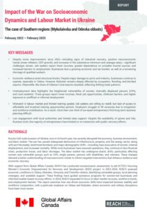 REACH Ukraine Report Impact of the War on Socioeconomic Dynamics and Labour Market in Ukraine April 2025