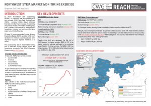 Northwest Syria Market Monitoring Situation Overview – May 2021
