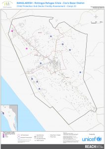 BGD_Map_CoxsBazar_ChildProtectionFacilities_Camp 23_28OCT2018_A1